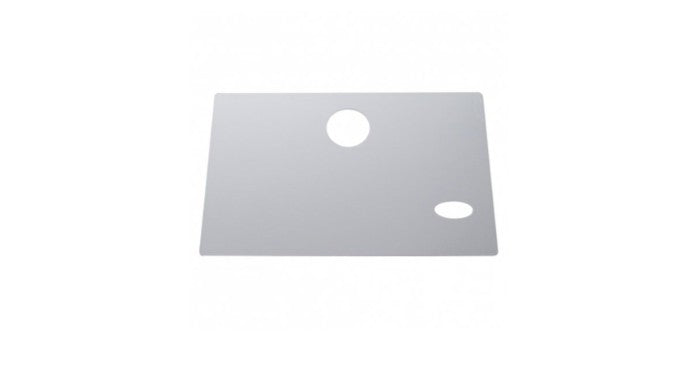 Stainless Glove Box Cover With Oval Cutout For Early Peterbilt