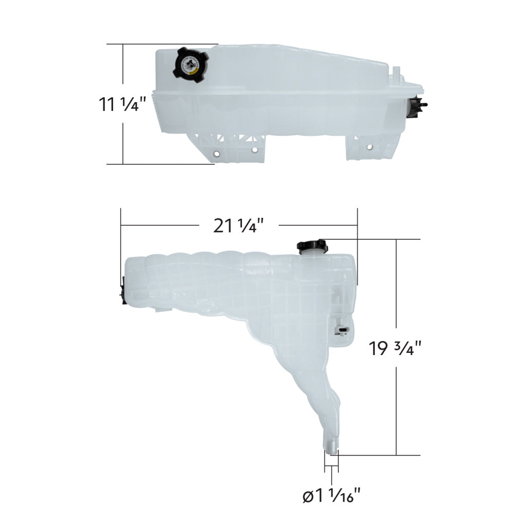 Pressurized Coolant Reservoir & Coolant Level Sensor For 2017-2021 Kenworth T680 and 2013-2022 PB 579