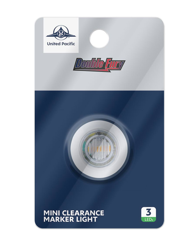 3 LED 3/4" Mini Double Fury Light (Clearance/Marker) - Amber LED/Blue LED