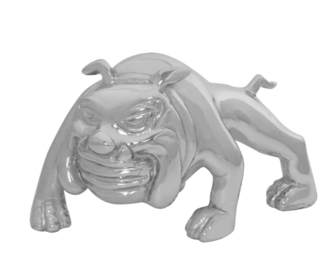 CHROME PLATED BULL DOG HOOD ORNAMENT