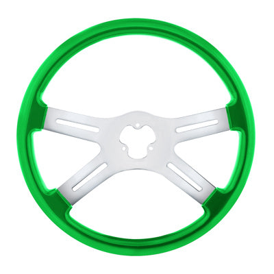 18" Vibrant Color 4 Spoke Steering Wheel