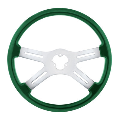 18" Vibrant Color 4 Spoke Steering Wheel