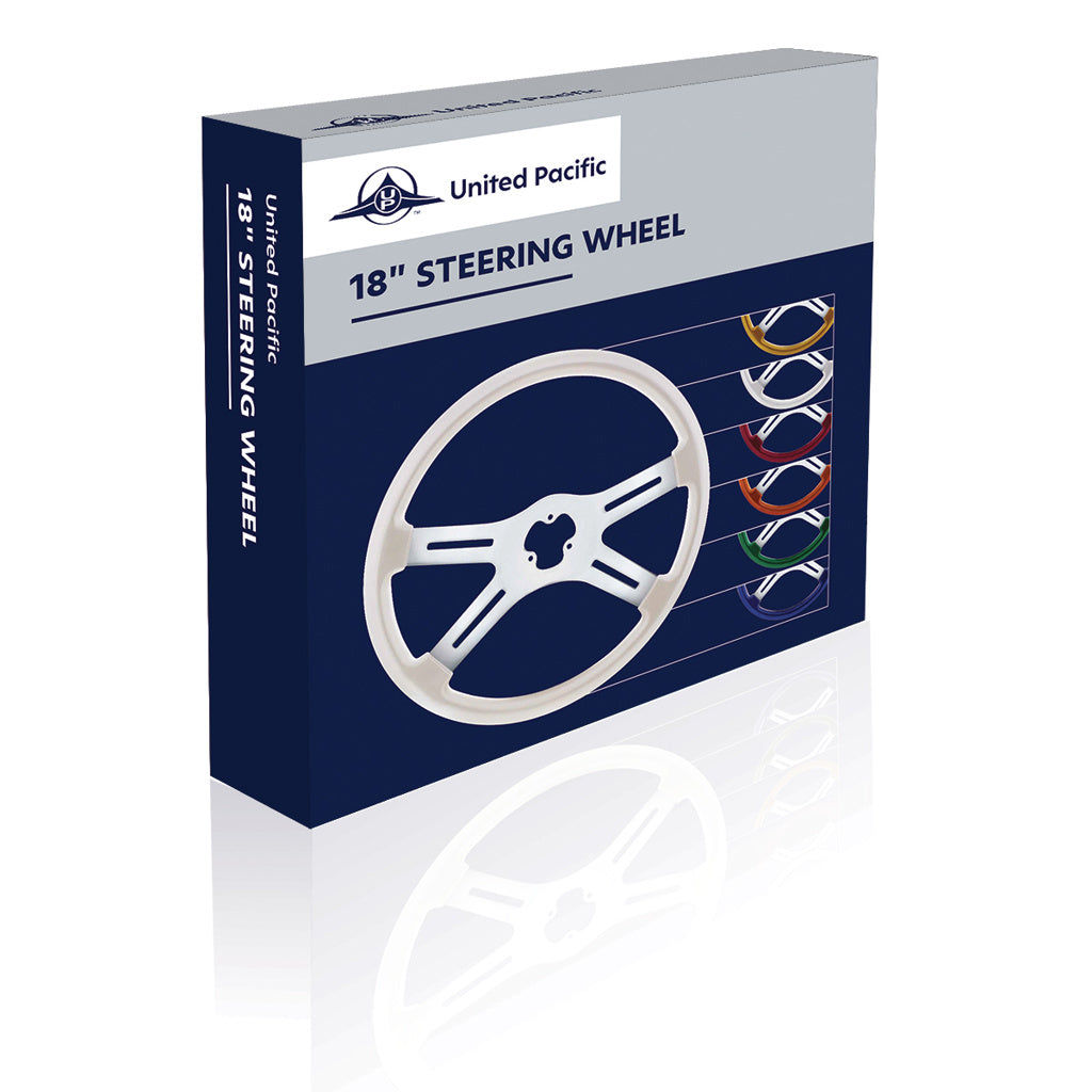 18" Vibrant Color 4 Spoke Steering Wheel
