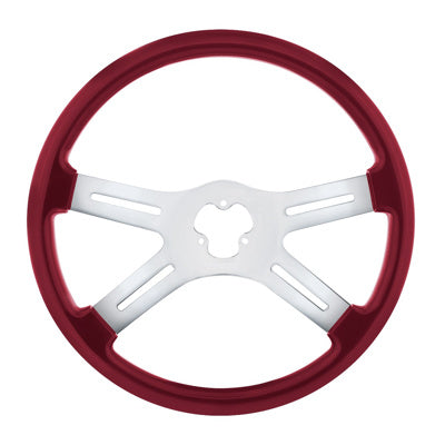 18" Vibrant Color 4 Spoke Steering Wheel