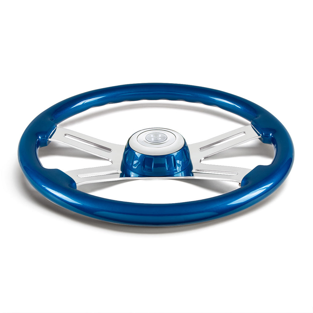 18" 4 Spoke Steering Wheel With Color Matching Horn Bezel