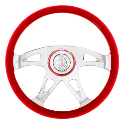 18" Boss Steering Wheel With Color Matching Horn Bezel