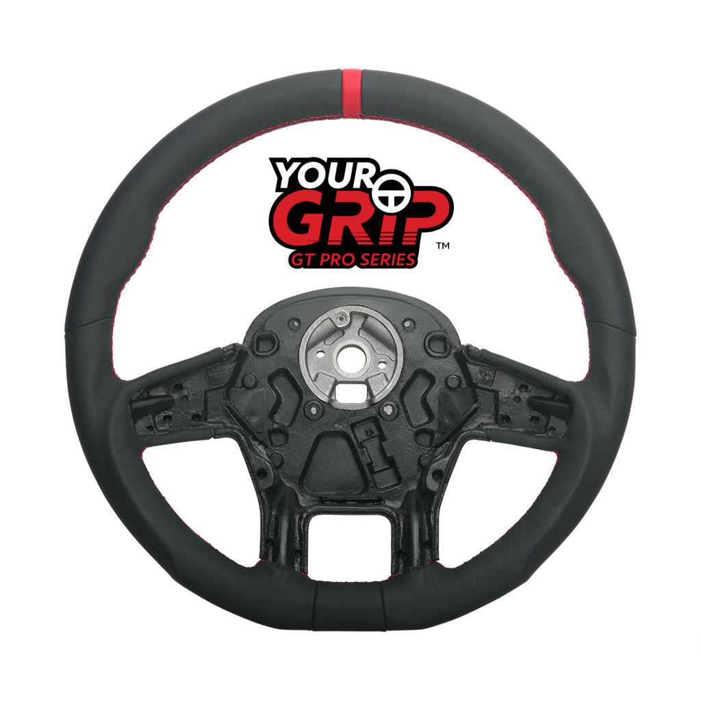 18" YourGrip GT PRO Leather Steering Wheel For 2012-2021 Peterbilt 579 & 2013-2021 Kenworth T680