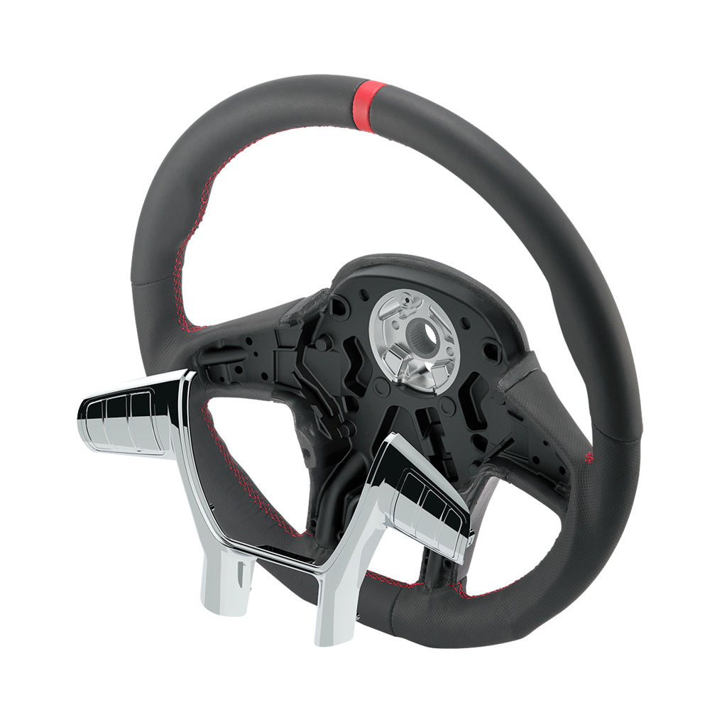 18" YourGrip GT PRO Leather Steering Wheel For 2012-2021 Peterbilt 579 & 2013-2021 Kenworth T680