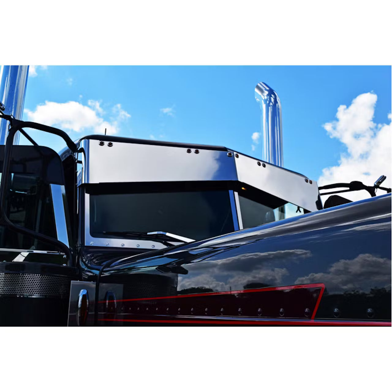 Peterbilt Dimpled Windshield Trim