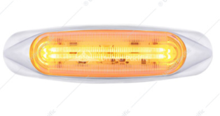 4 LED LIGHTTRACK LIGHT (CLEARANCE/MARKER) - AMBER LED/CLEAR LENS