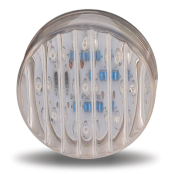 2" CLEAR/AMBER MARKER ROUND LED LIGHT - 9 DIODES