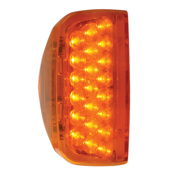 LED TURN SIGNAL LIGHT FOR PETERBILT - AMBER/AMBER