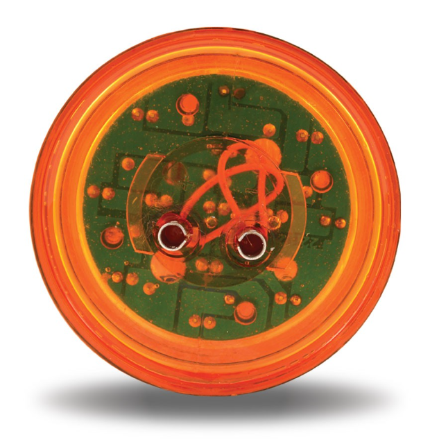 2.5" AMBER MARKER ROUND LED LIGHT - 13 DIODES