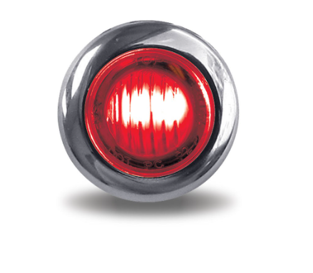 3/4" RED MARKER ROUND LED LIGHT - 3 DIODES