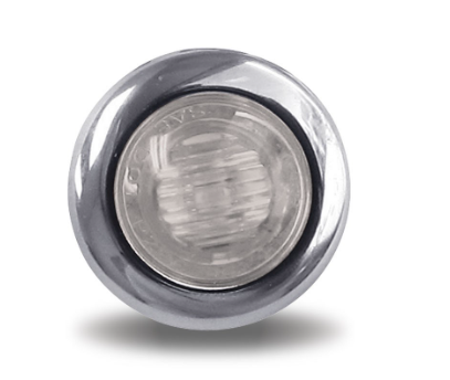 3/4" DUAL REVOLUTION AMBER MARKER TO WHITE AUXILIARY LED LIGHT