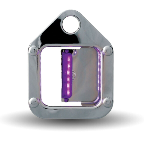 DOOR HANDLE COVER WITH PURPLE LED LIGHT (PASSENGER) FITS 4 RIVET 2005 & OLDER KW