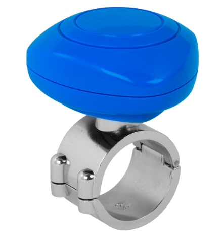 Blue Plastic Steering Wheel Spinner