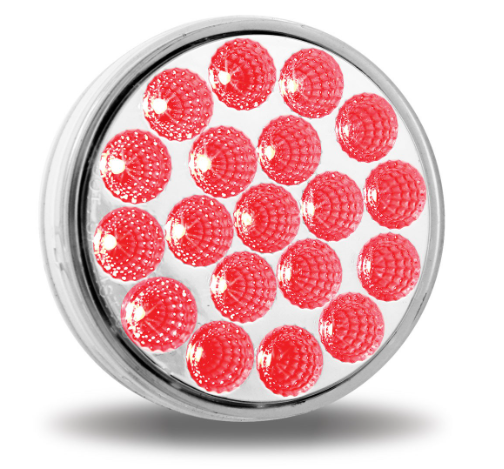 4" DUAL REVOLUTION RED STOP, TURN & TAIL TO BLUE AUXILIARY LED LIGHT