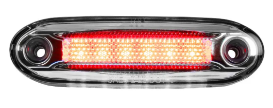 LED SIDE MARKER LIGHT W/ UNDER GLOW EFFECT RED LENS/WHITE UNDERGLOW