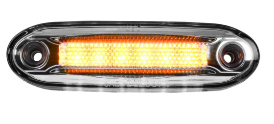 LED SIDE MARKER LIGHT W/ UNDER GLOW EFFECT AMBER LENS/WHITE UNDERGLOW
