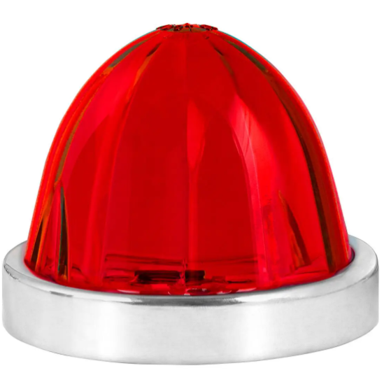 CLASSIC WATERMELON SURFACE MOUNT LED LIGHT TURN/MARKER LIGHT RED LENS/RED LIGHTS