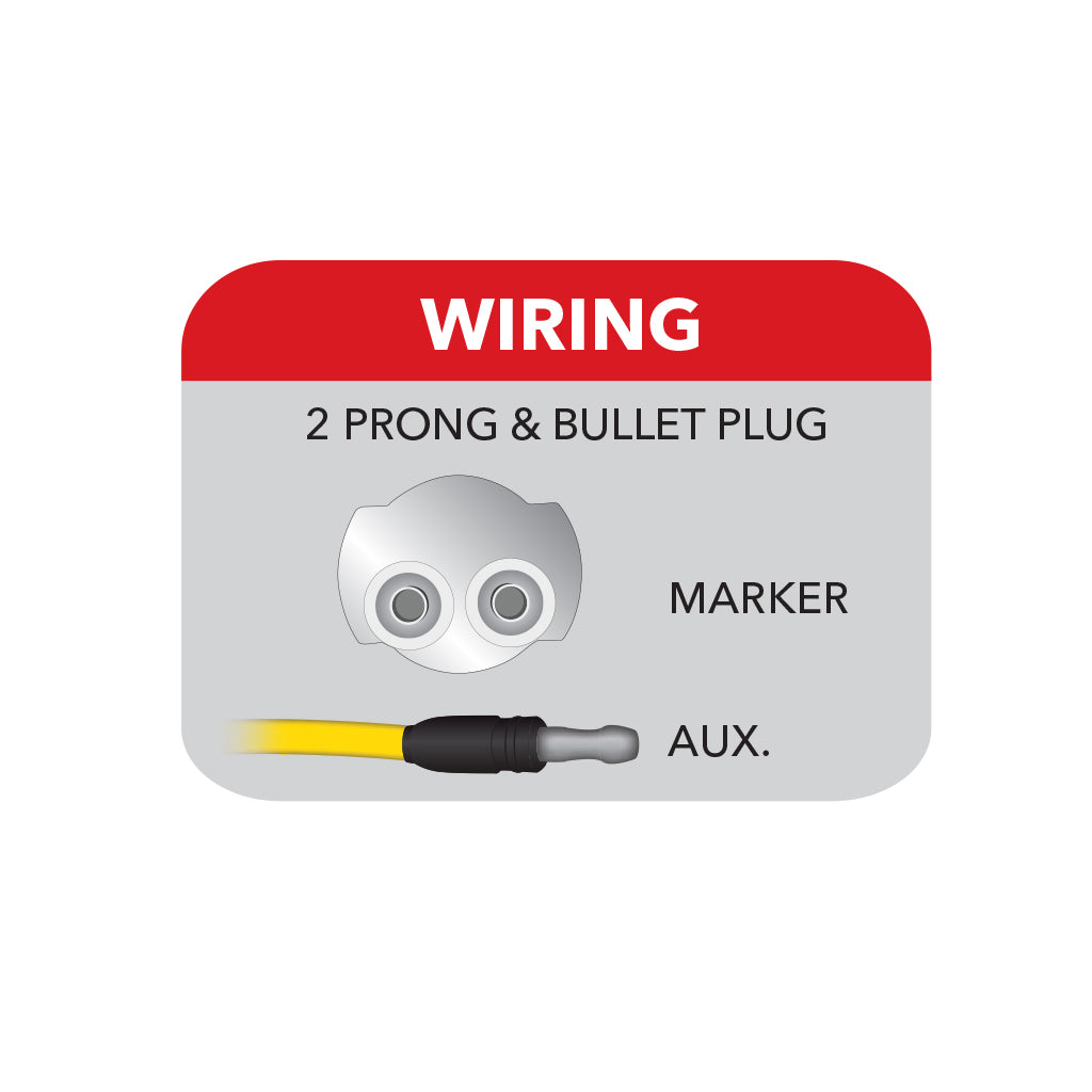 2.5″ Red Marker to Purple Auxiliary Round LED Light – 7 Diodes