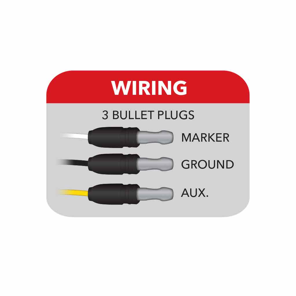 AMBER MARKER TO PURPLE AUXILIARY GENERATION 4 LED LIGHT - 10 DIODES