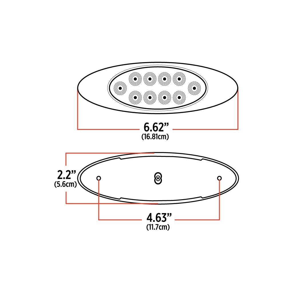 Red Marker to Purple Auxiliary Generation 4 LED Light – 10 Diodes