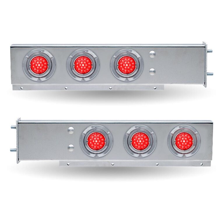 30″ LED Mud Flap Hangers – 3 3/4″ Bolt Spacing | Star-Burst Watermelon LEDs