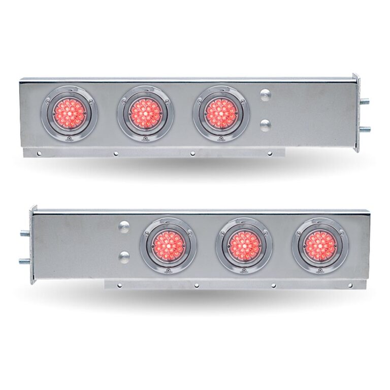 30″ LED Mud Flap Hangers – 2 1/2″ Bolt Spacing | Star-Burst Watermelon LEDs