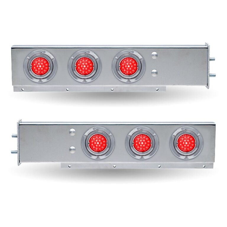 30″ LED Mud Flap Hangers – 2 1/2″ Bolt Spacing | Star-Burst Watermelon LEDs