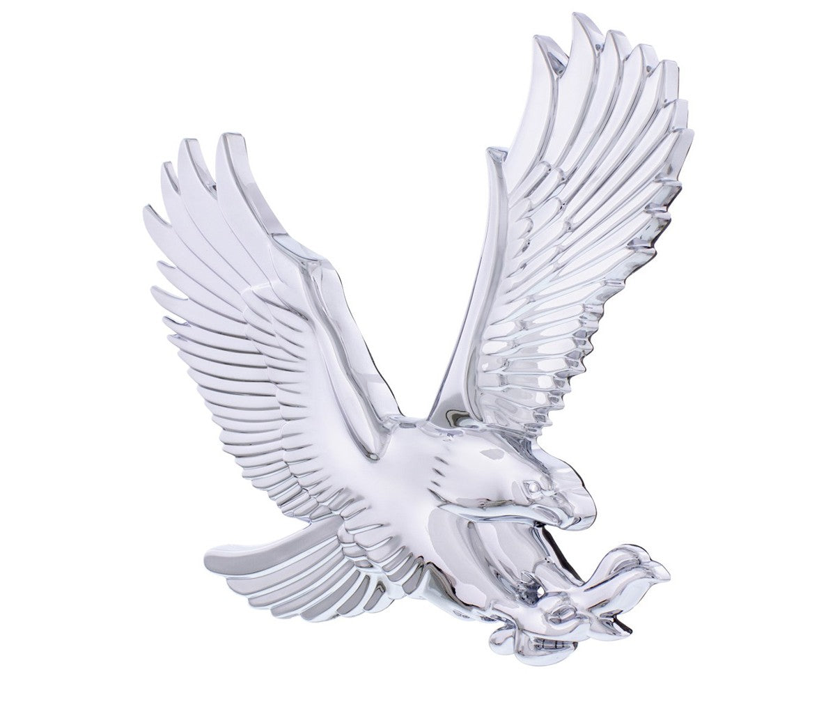 Chrome Plastic 3D Eagle Accent - Face Right