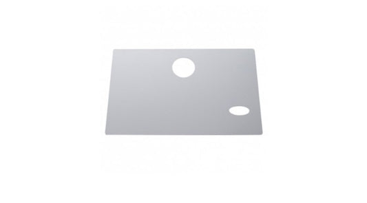 Stainless Glove Box Cover With Oval Cutout For Early Peterbilt