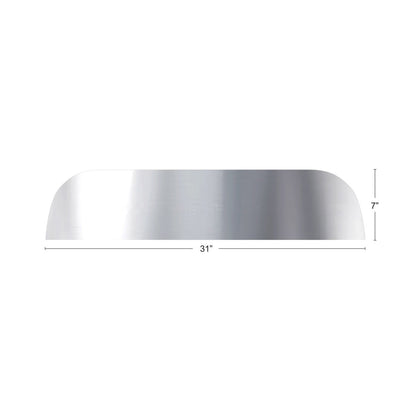 Stainless 7" Chopped Window Trim For 2005+ Peterbilt 379/386/389
