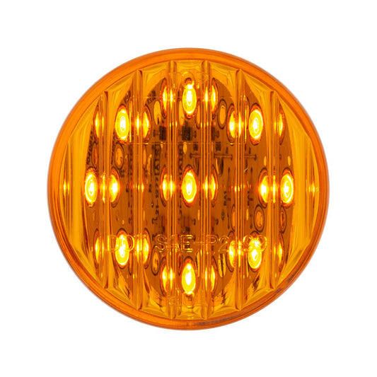 9 LED 2" ROUND LIGHT (CLEARANCE/MARKER) PACK - AMBER LED/AMBER LENS
