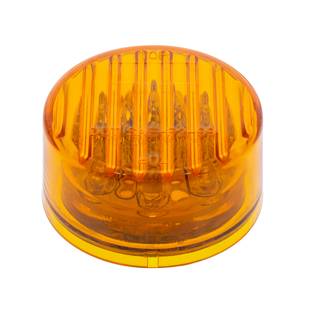 9 LED 2" ROUND LIGHT (CLEARANCE/MARKER) PACK - AMBER LED/AMBER LENS