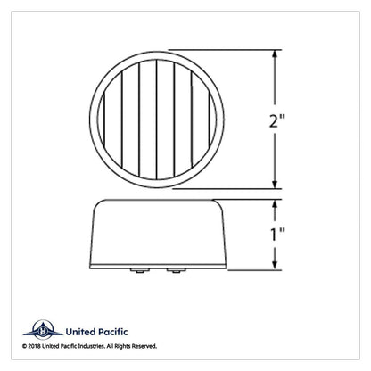 9 LED 2" ROUND LIGHT (CLEARANCE/MARKER) PACK - AMBER LED/AMBER LENS