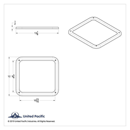 Chrome Plastic KW Daylight Door W900 View Window Trim With Hardware