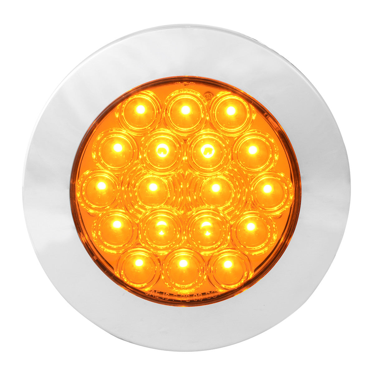 Fleet Series 4" Flange Mount LED Light w/ Twist-On Bezel & 3 Prong Plug