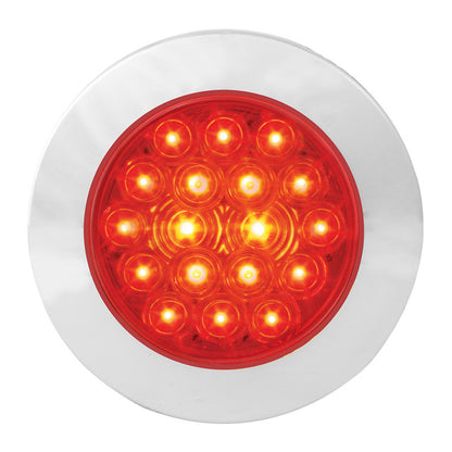 Fleet Series 4" Flange Mount LED Light w/ Twist-On Bezel & 3 Prong Plug