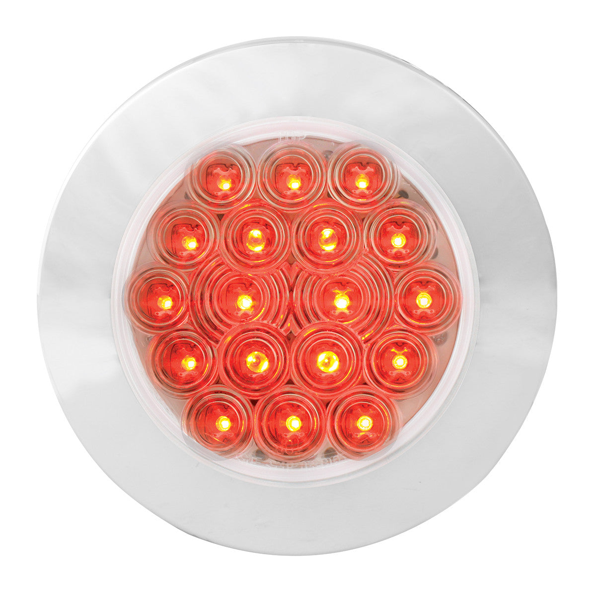 Fleet Series 4" Flange Mount LED Light w/ Twist-On Bezel & 3 Prong Plug