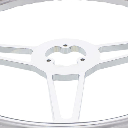 18" Chrome Aluminum "Chopper" Style Steering Wheel
