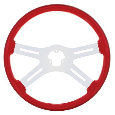 18" Color 4 Spoke Steering Wheel Only