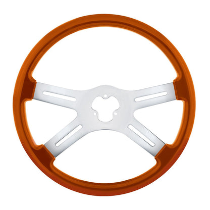 18" Vibrant Color 4 Spoke Steering Wheel