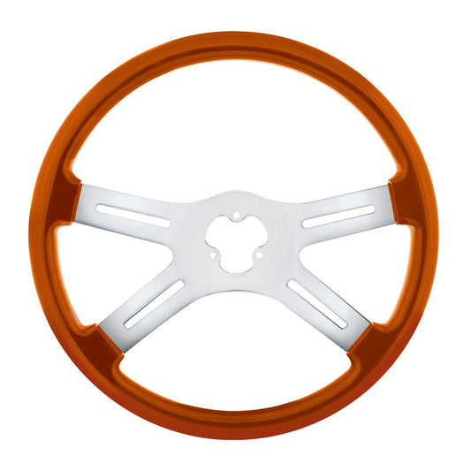 18" Vibrant Color 4 Spoke Steering Wheel