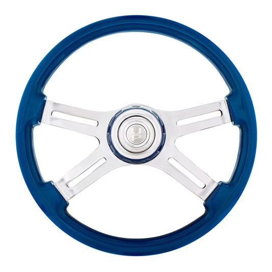 18" 4 Spoke Steering Wheel With Color Matching Horn Bezel