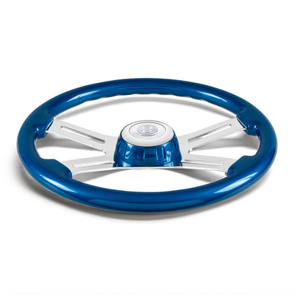 18" 4 Spoke Steering Wheel With Color Matching Horn Bezel