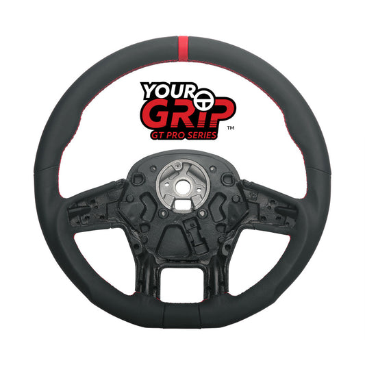 18" YourGrip GT PRO Leather Steering Wheel For 2012-2021 Peterbilt 579 & 2013-2021 Kenworth T680