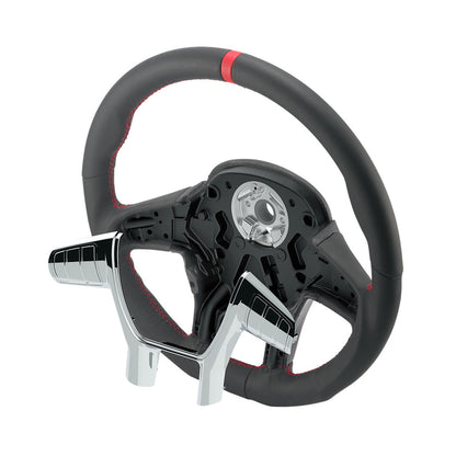 18" YourGrip GT PRO Leather Steering Wheel For 2012-2021 Peterbilt 579 & 2013-2021 Kenworth T680