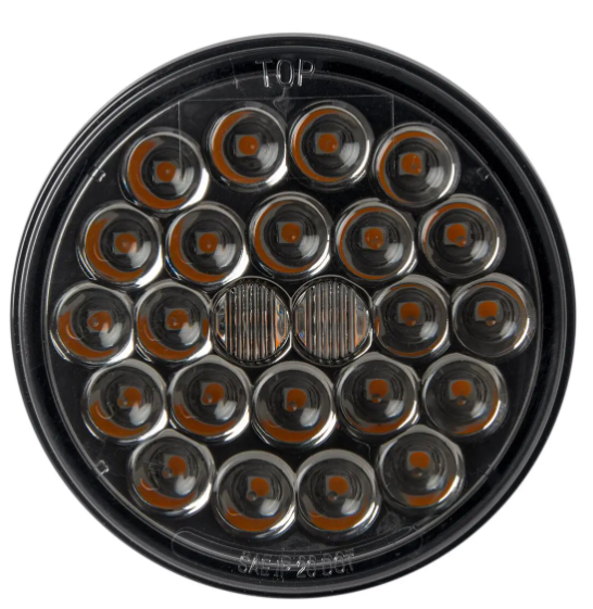 4″ LED SEALED PEARL LED LIGHT SMOKE LENS - PARK/TURN/CLEARANCE - AMBER/SMOKE